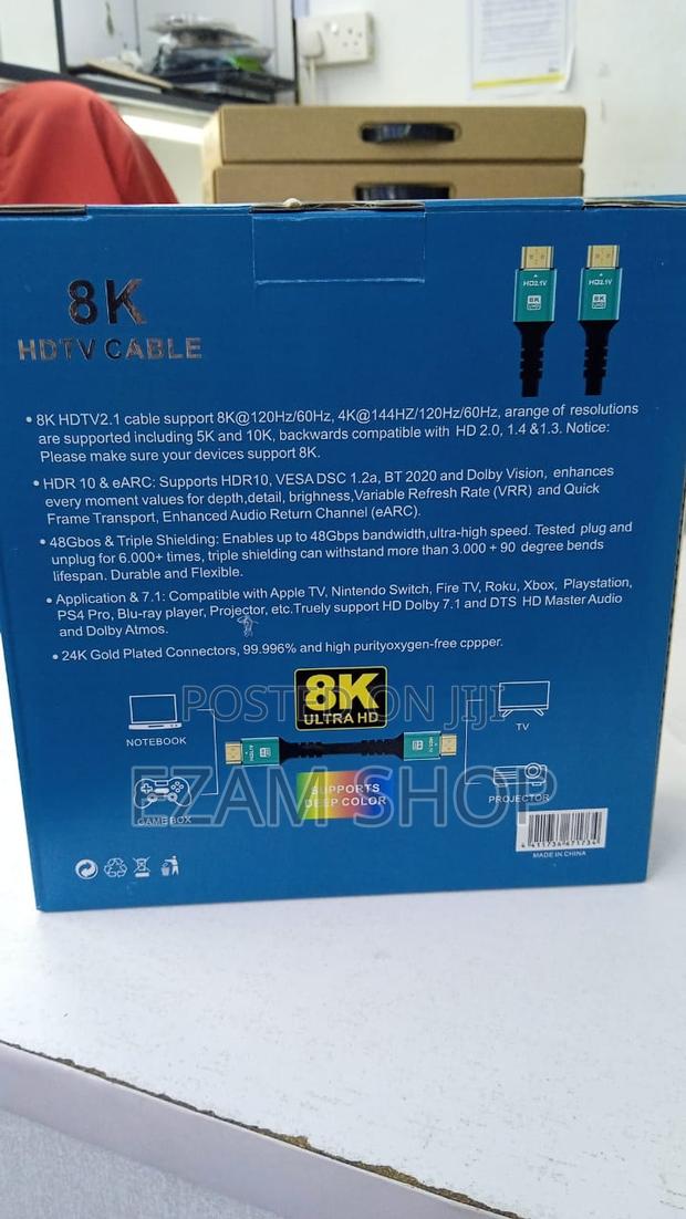 Hd2.1v Premium High Speed HDTV Cable 10m Ultra Hd - thumbnail 3