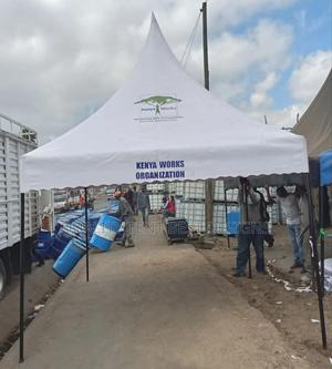 10 by 10 High Peak Tent Use - main view