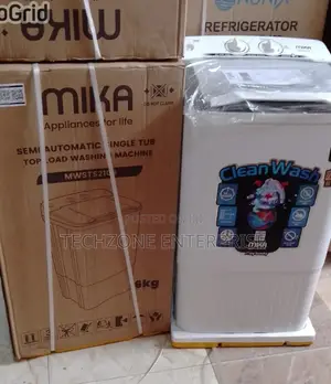 Mika Mwsts2106 6kg Single Tub Washing Machine - White