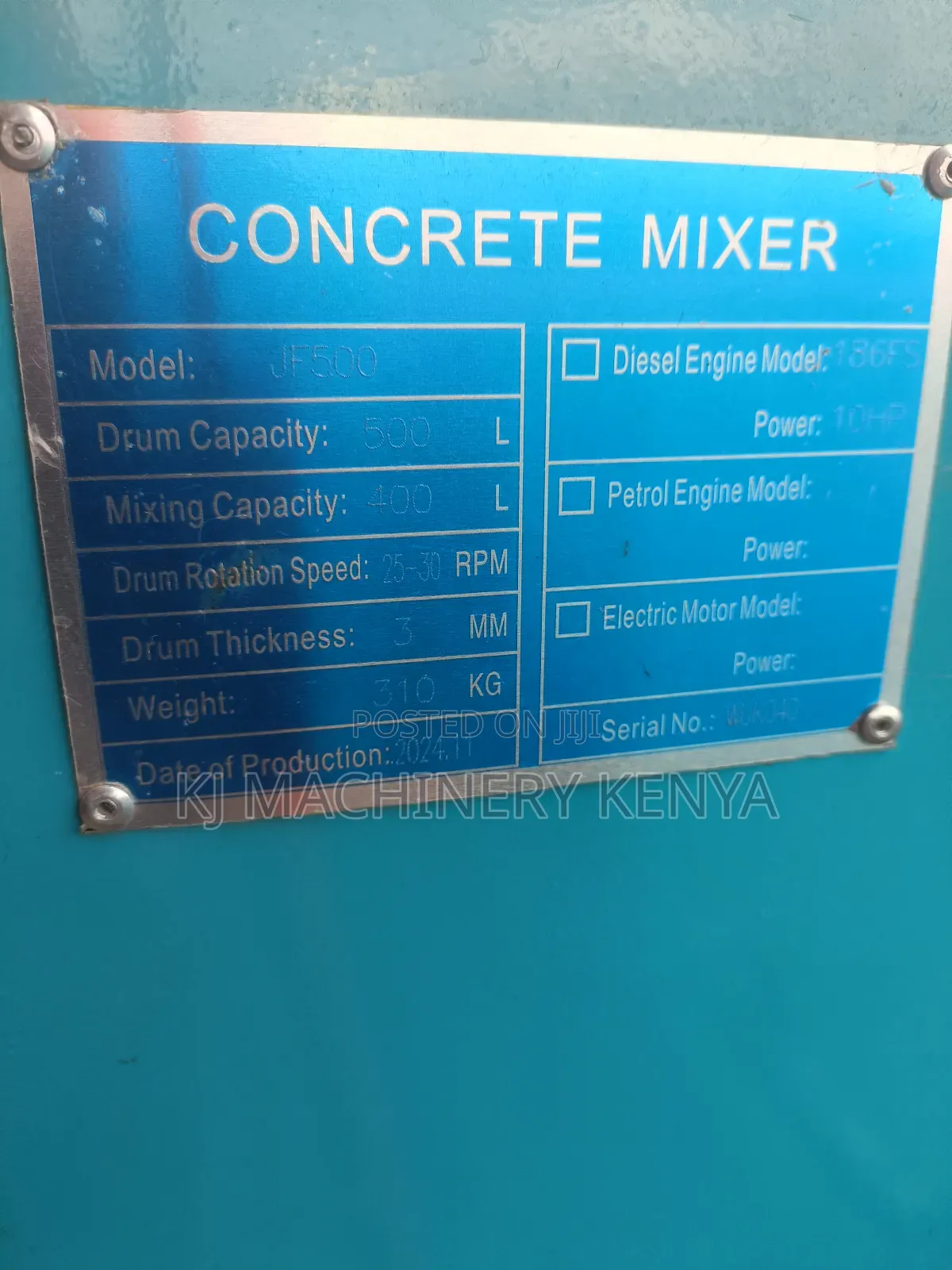 500l Concrete Mixer, Uk Technology - Windsor