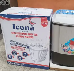 Icona (Ilswm-95st) 9.5kgs Twin Tub Washing Machine - White 