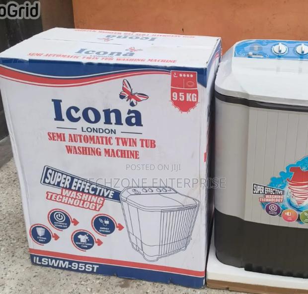 Icona (Ilswm-95st) 9.5kgs Twin Tub Washing Machine - White 