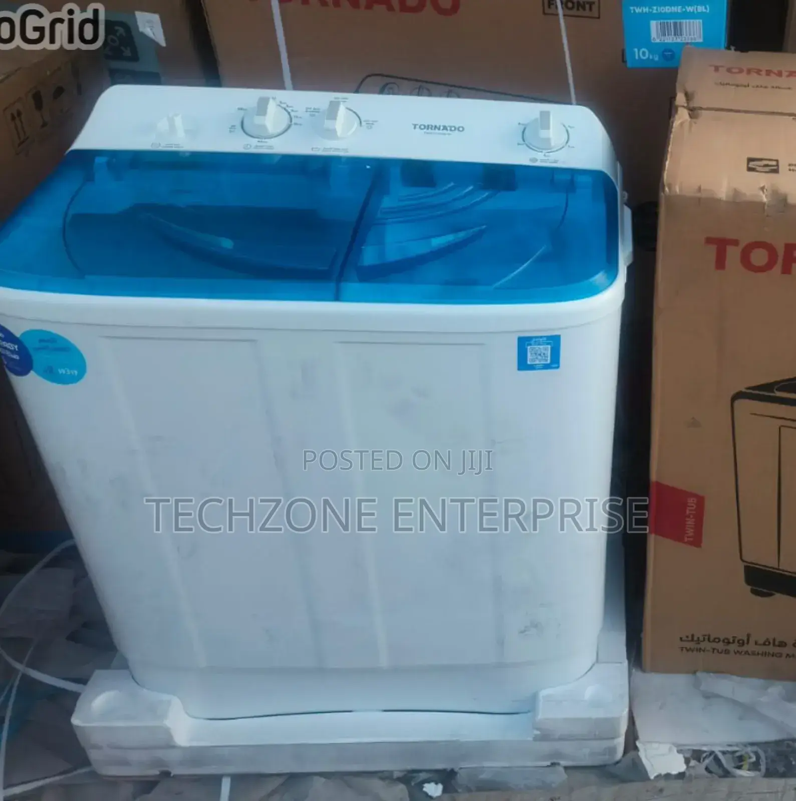 Tornado (Twh-Z7) 7kg Twin-Tub Washing Machines - White