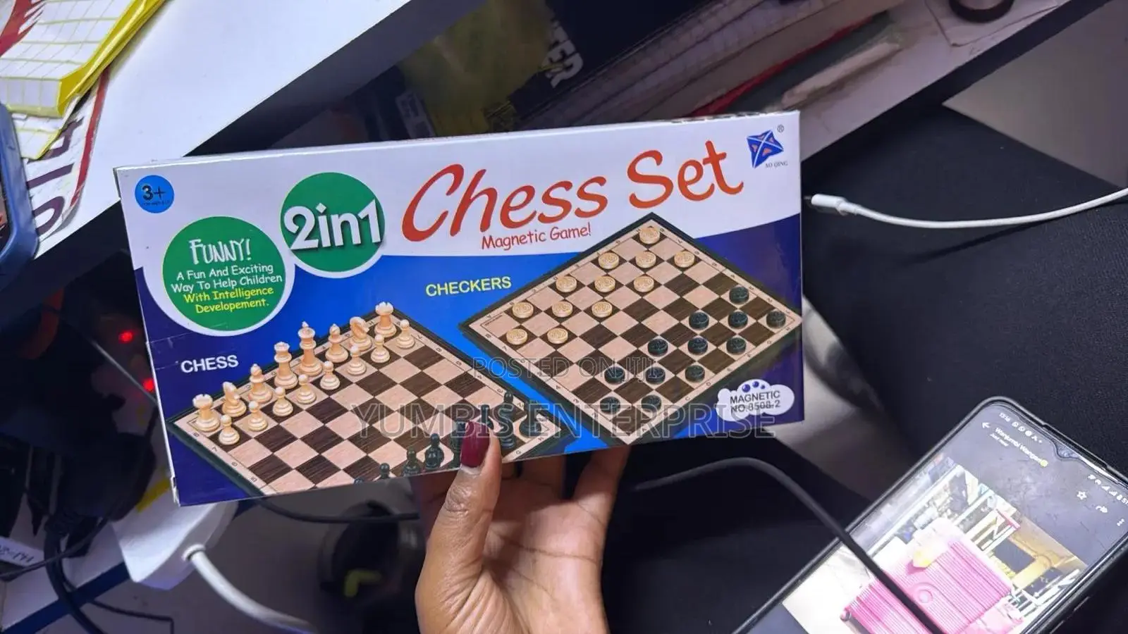 Chess 2 in 1 Small Size (Chess and Checkers