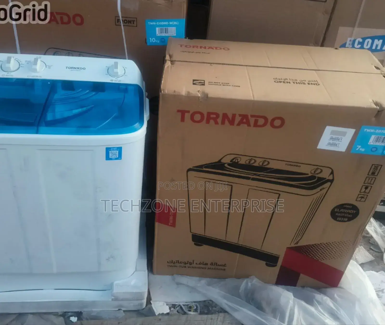 Tornado TWH-Z7 7kg Semi Automatic Twin-Tub Washing Machines,