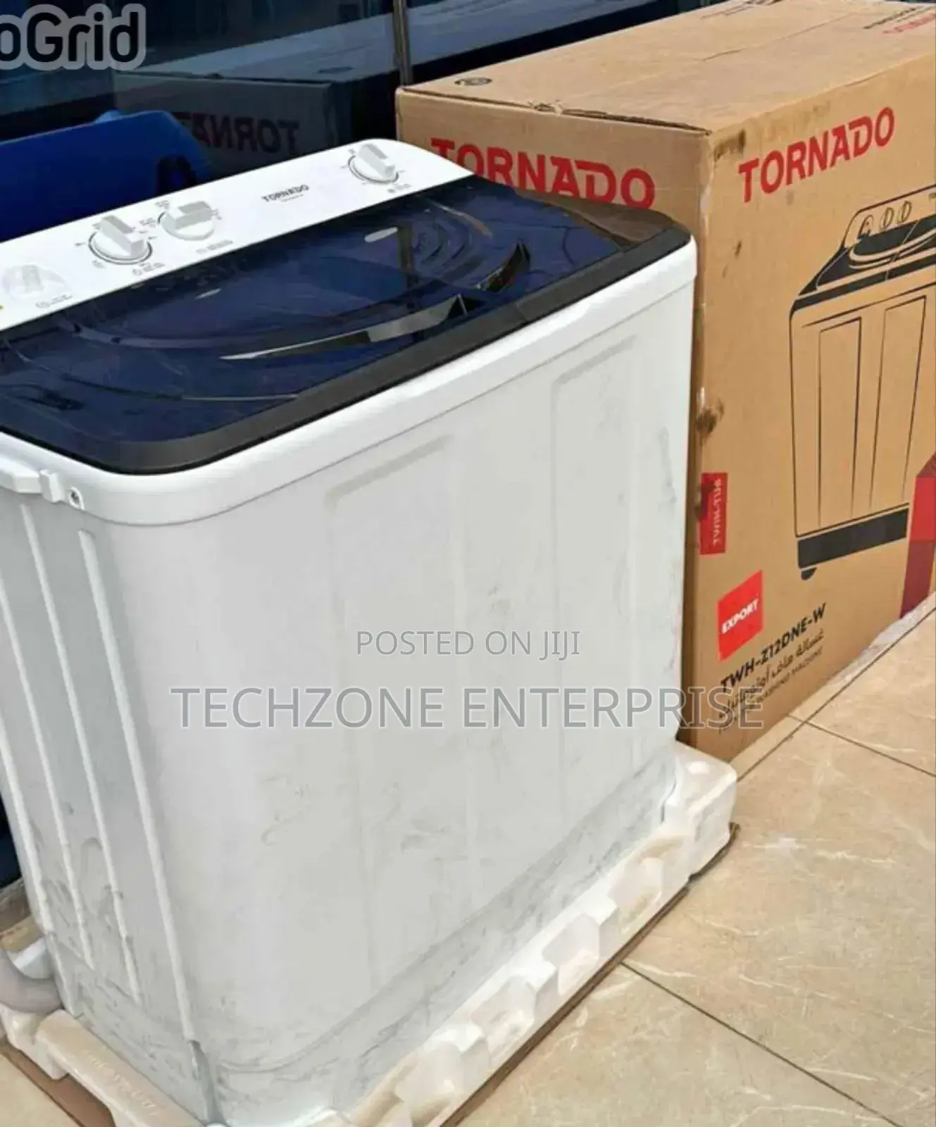 Tornado 12kg Twin Tub Washing Machine 2 Programs