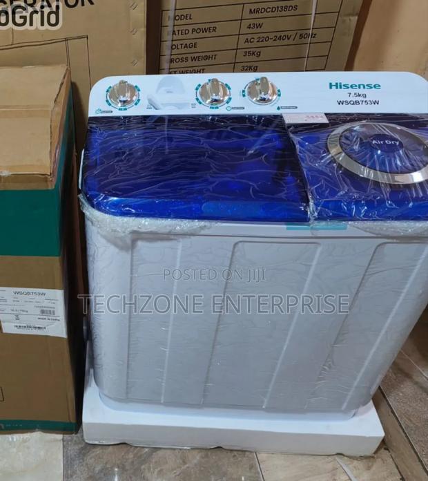 Hisense 7.5kg Twin Tub Washer Powerful Motor - main view