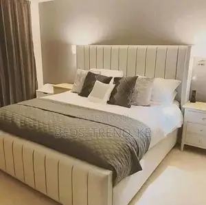 Cream White 6 by 6 Chester Bed