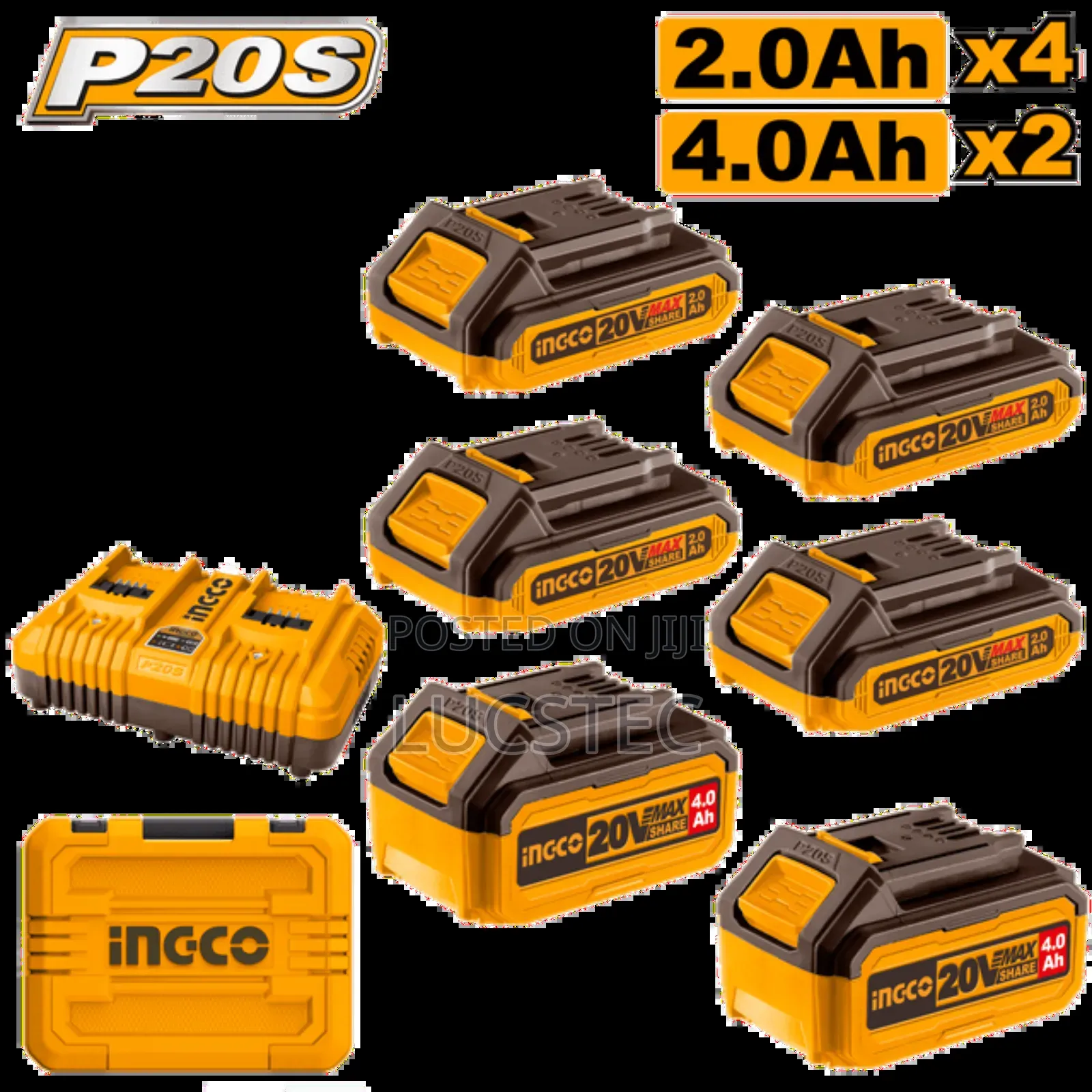 Ingco 20v 2.0ah Lithium-ion Battery