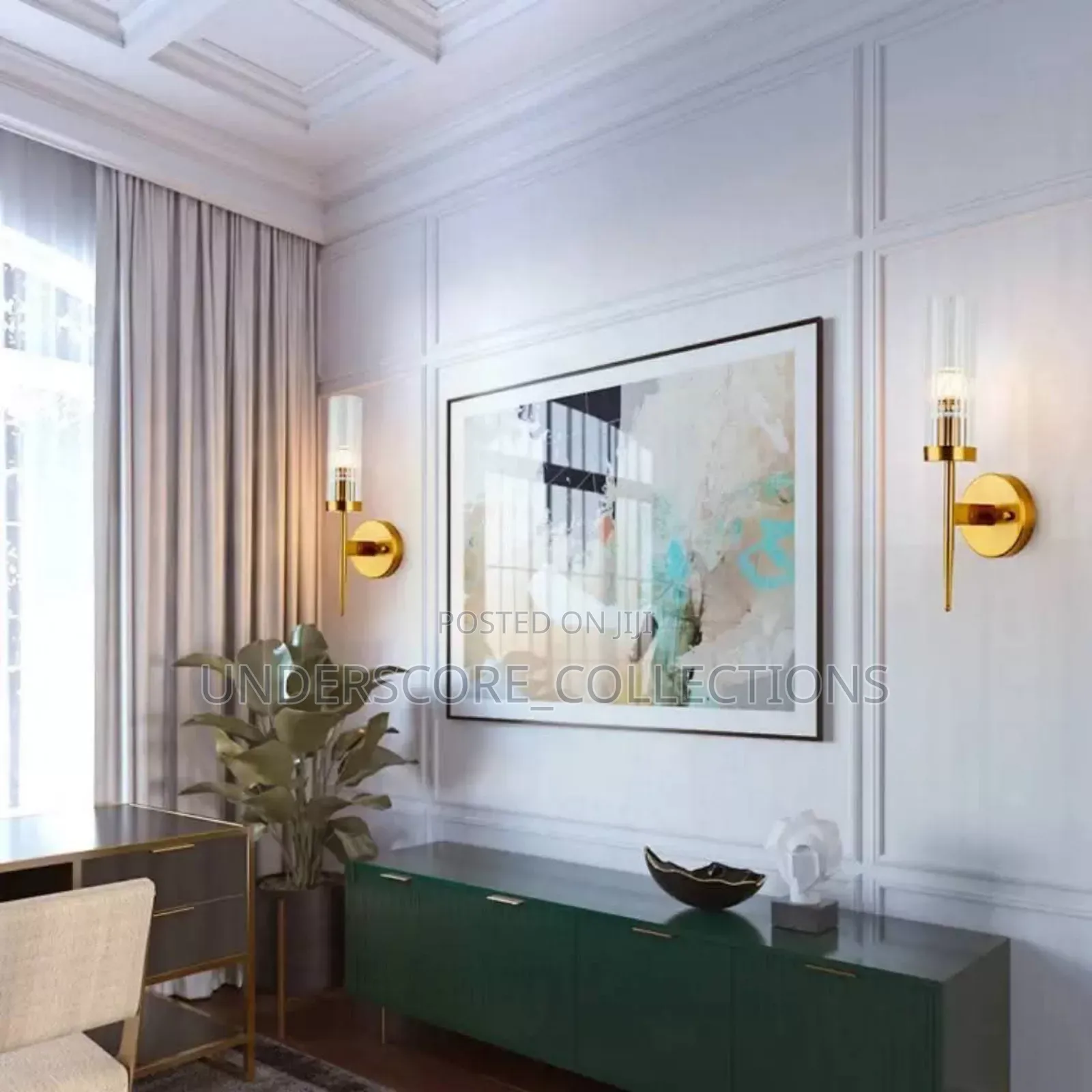 Indoor Golden Glass Bulb Wall Lights