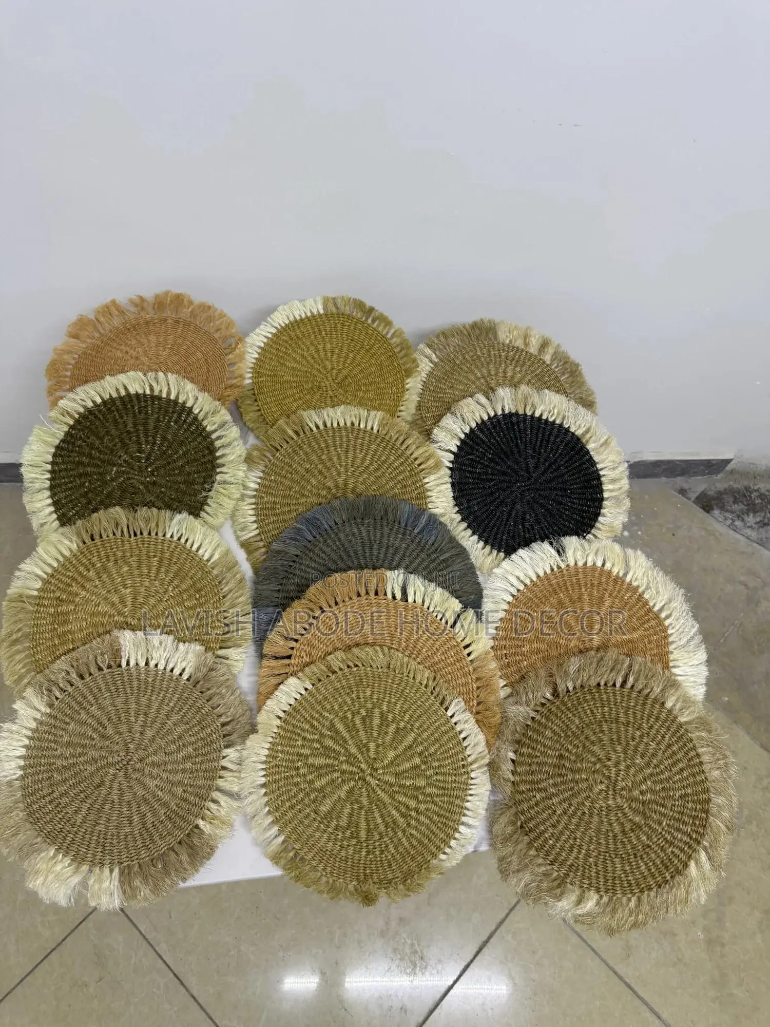 Sisal Wall Mats , Protective Table Placemats, Events Mats