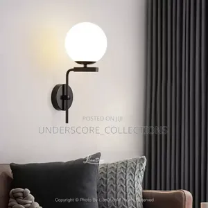 Black Bracket Round Wall Lights