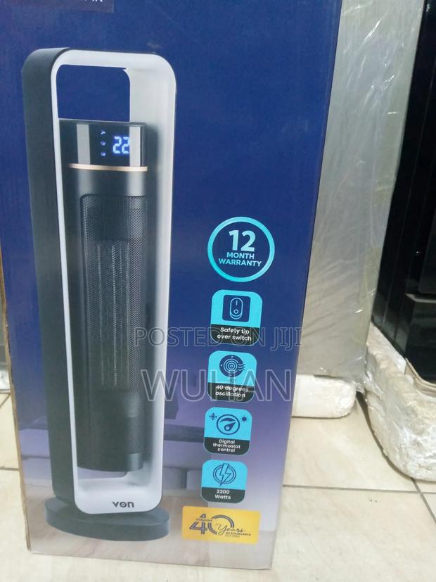 Von Ceramic, Oscillating Room Heater 1 Year Warranty