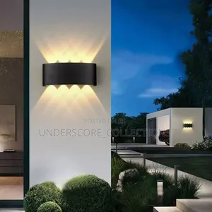 Black and Gold Outdoor Wall Lights