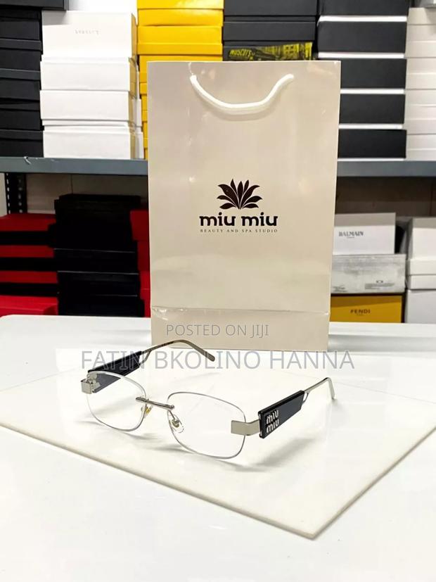 Clear Miumiu Sunglass Unisex - thumbnail 2