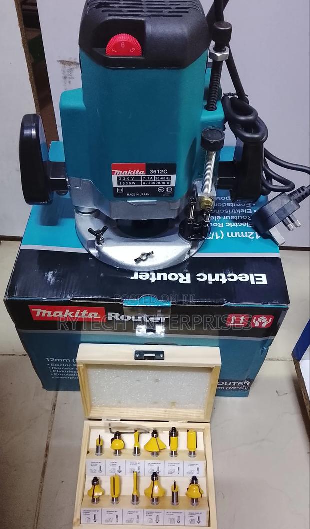 Electric Wood Router+ Router Bit Set 12pcs