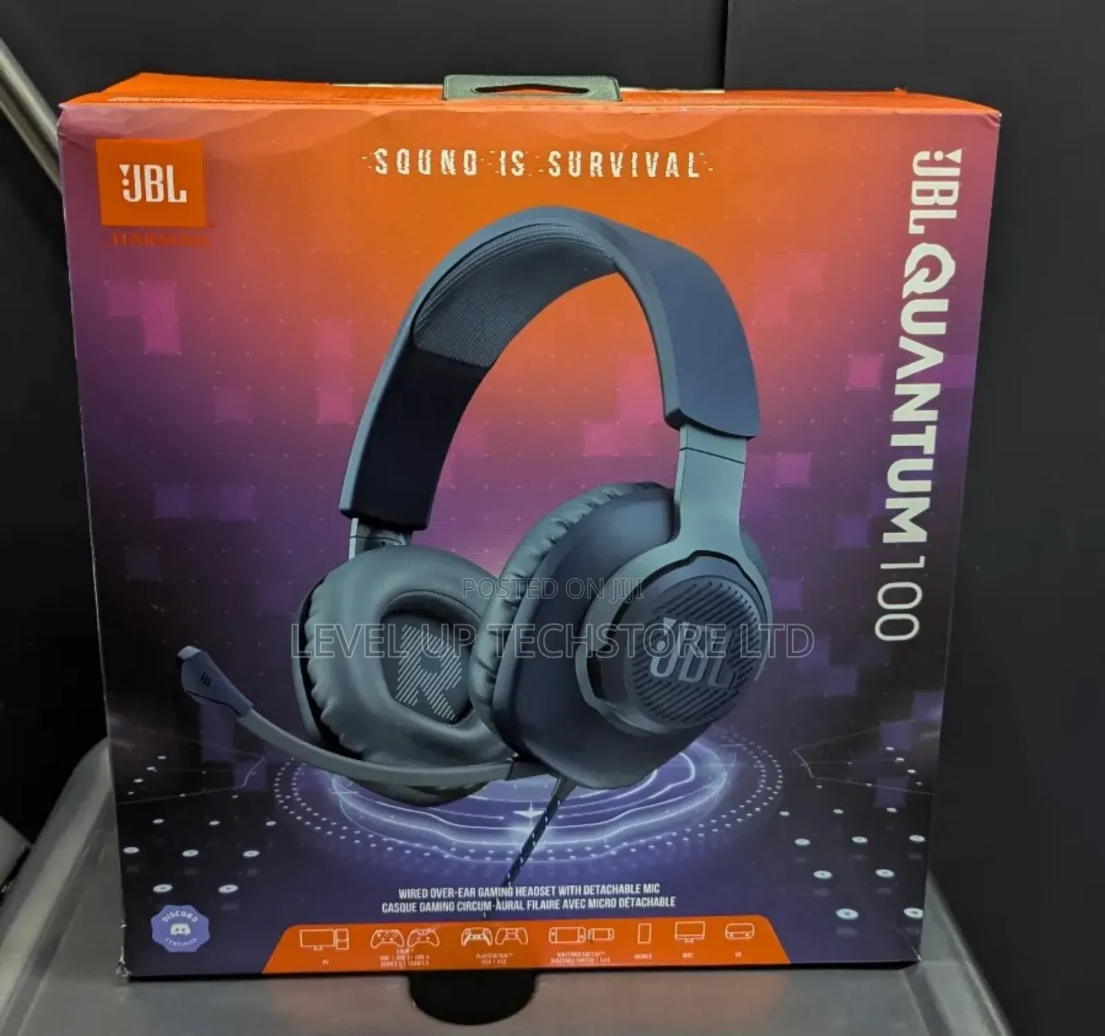 JBL Quantum 100 Wired Over-Ear Gaming Headset