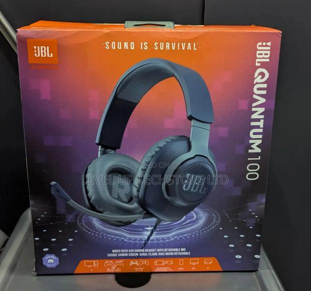 JBL Quantum 100 Wired Over-Ear Gaming Headset - main view