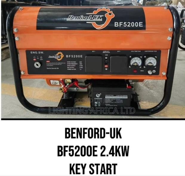 Benford Uk 2.4 Kw Keystart Petrol Engine Generator
