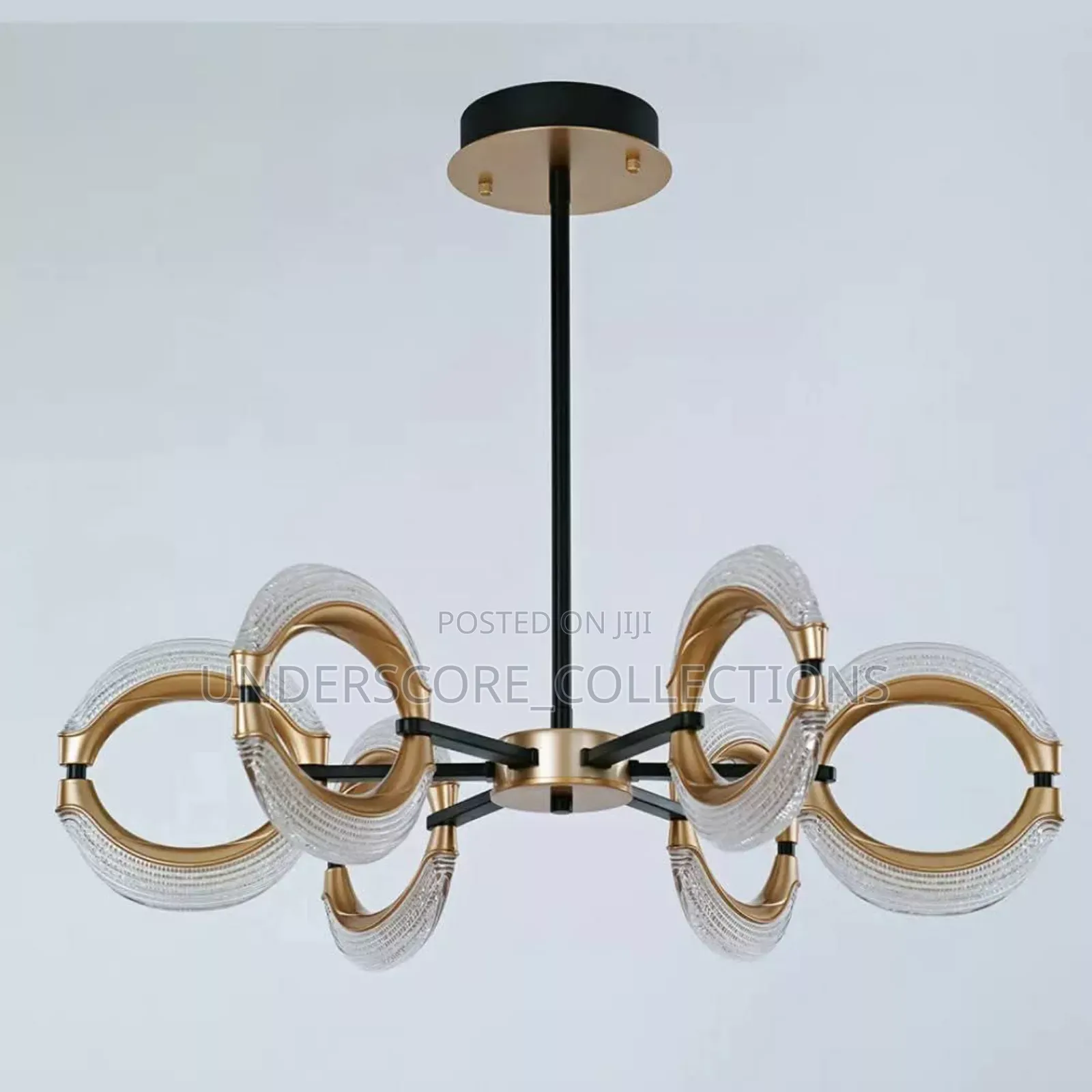 Elegant Golden Flower Shaped Pendant Lights