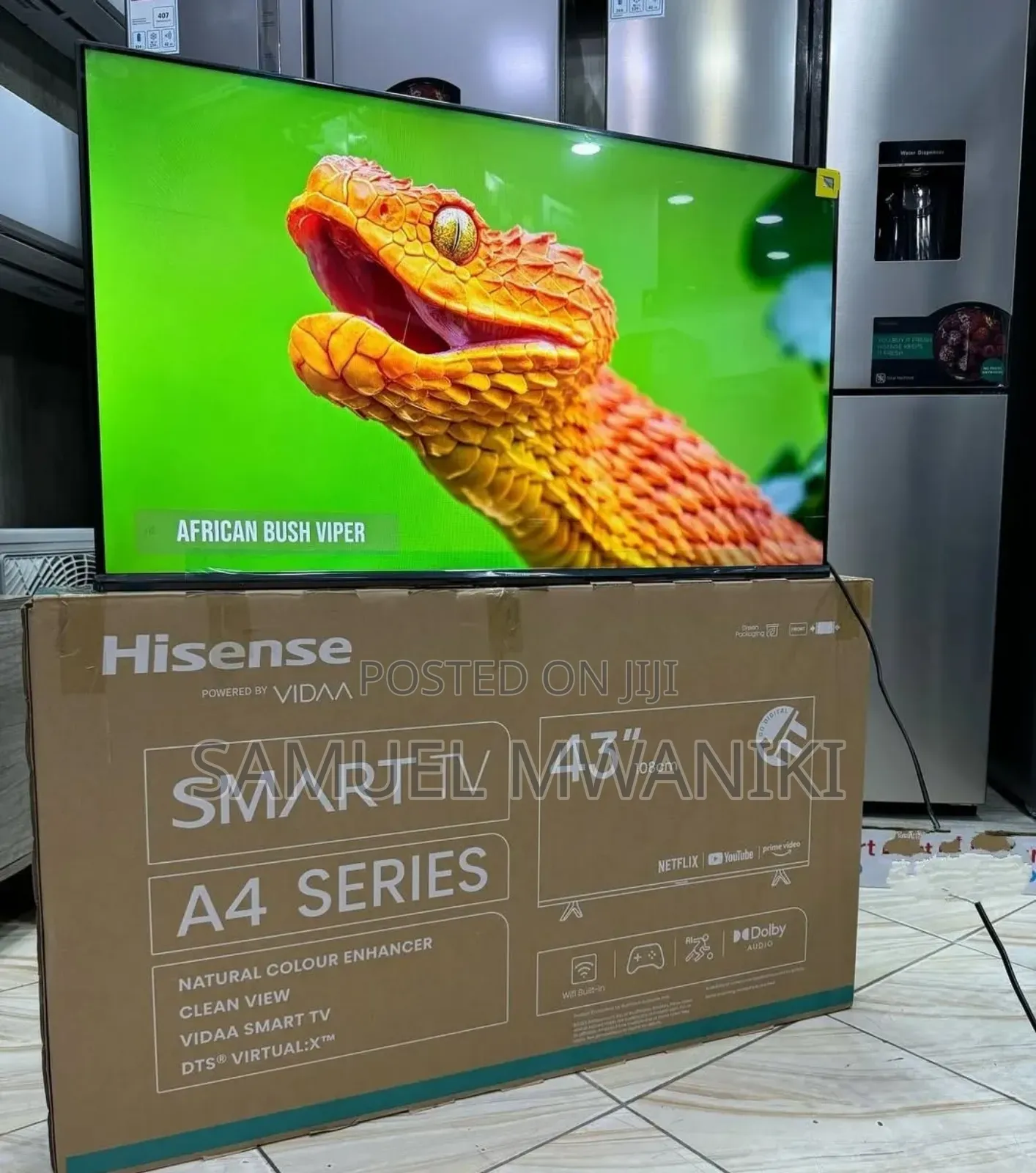 Hisense 43′′ A4 Series Vidaa Smart 1080 Fhd Frameless Design