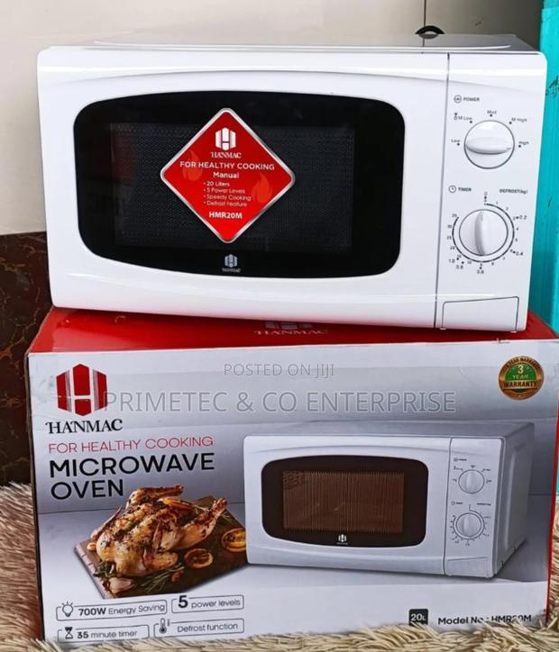 Hanmac 20l Manual White Microwave (3 Years Warranty)