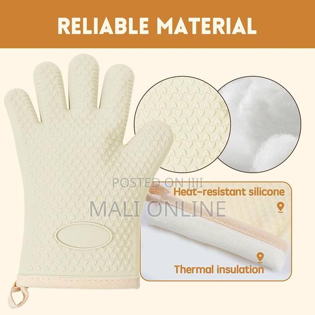 Heat-resistant Silicone Oven Glove Waterproof Anti-slip - thumbnail 2