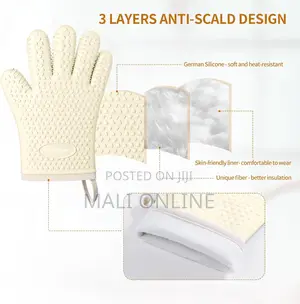 Heat-resistant Silicone Oven Glove Waterproof Anti-slip