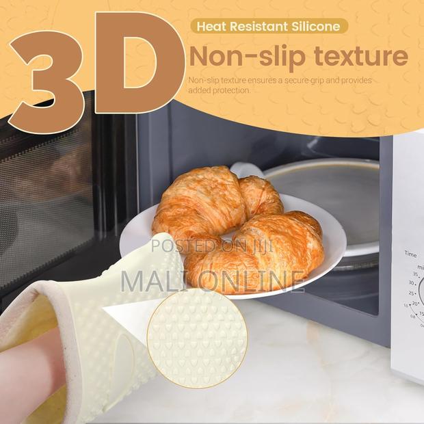 Heat-resistant Silicone Oven Glove Waterproof Anti-slip - thumbnail 5