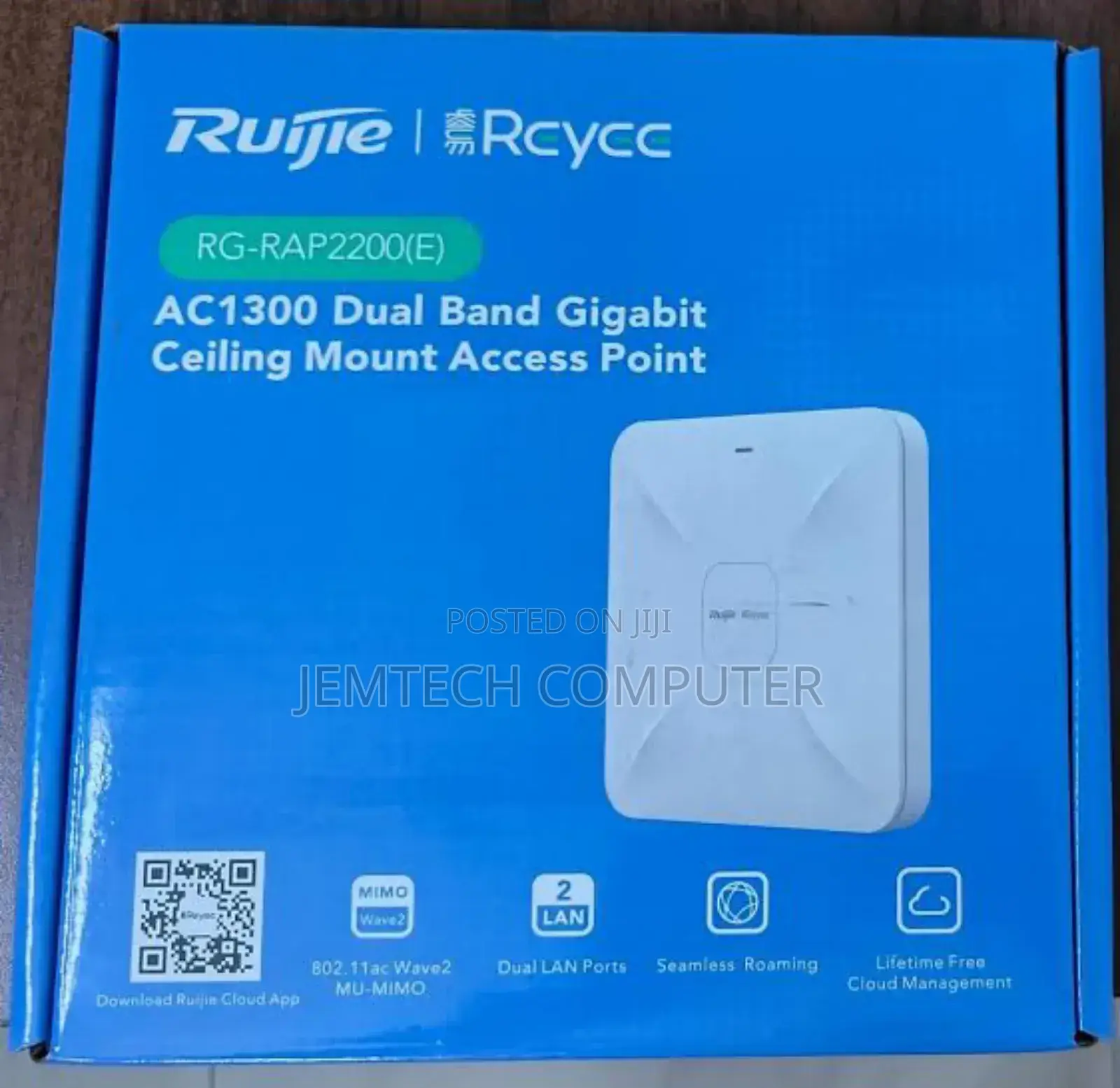 Rg-Rap2200(E) Reyee Wi-Fi 5 1267mbps Ceiling Access Point