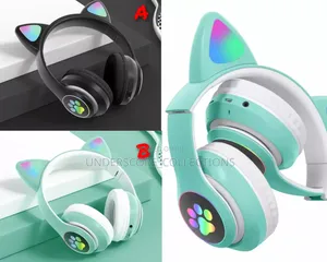 Black and Green Headset