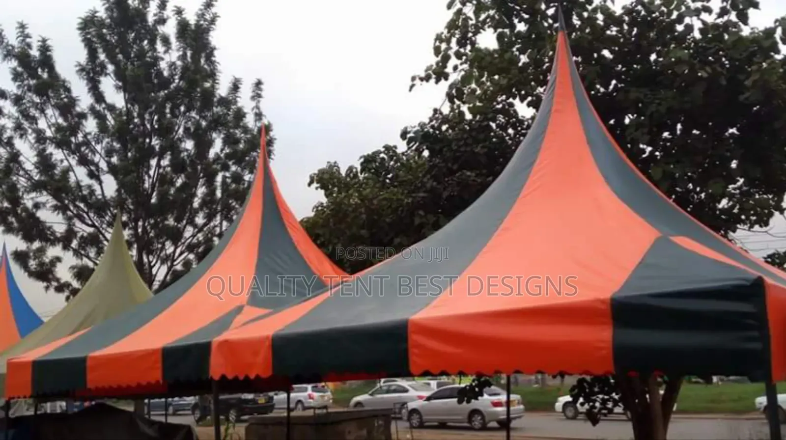 Black and Orange a-Plus Tent