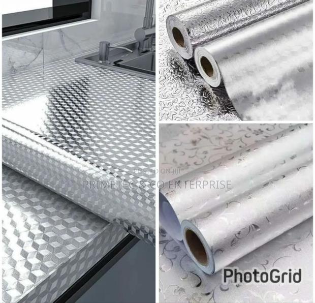 Silver Aluminum Foil /Kitchen Table Top Liner - thumbnail 3