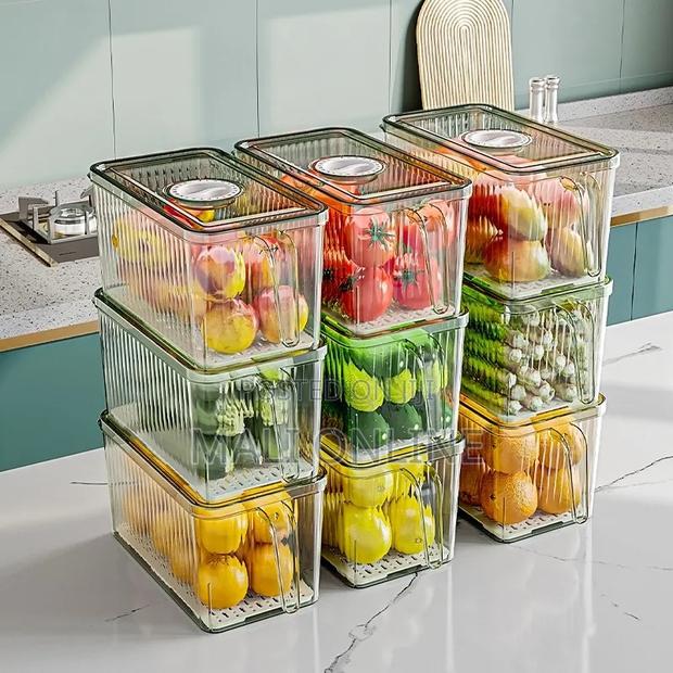 3l Acrylic Fridge Storage Container With Lid Handle - thumbnail 3