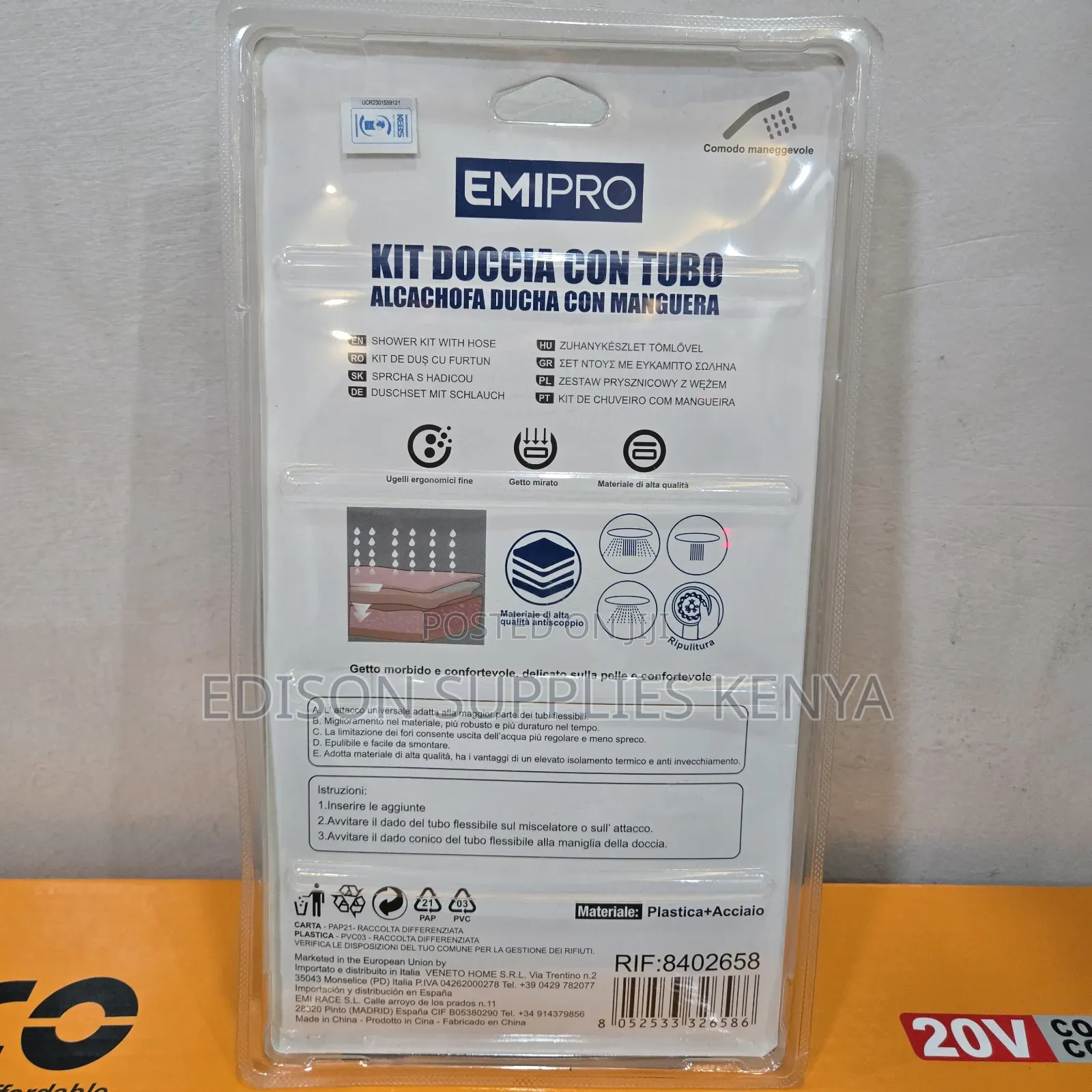 Telephone Shower Wide Hand Held Showers Emipro Rain Shower