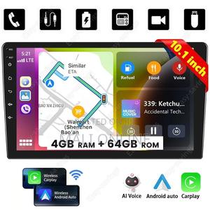 10-inch Android 13 Car Stereo 4+64gb Double Din Touchscreen - thumbnail 2