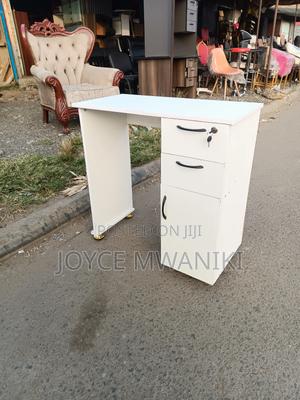 Manicure White Board Table, With Storage - thumbnail 2