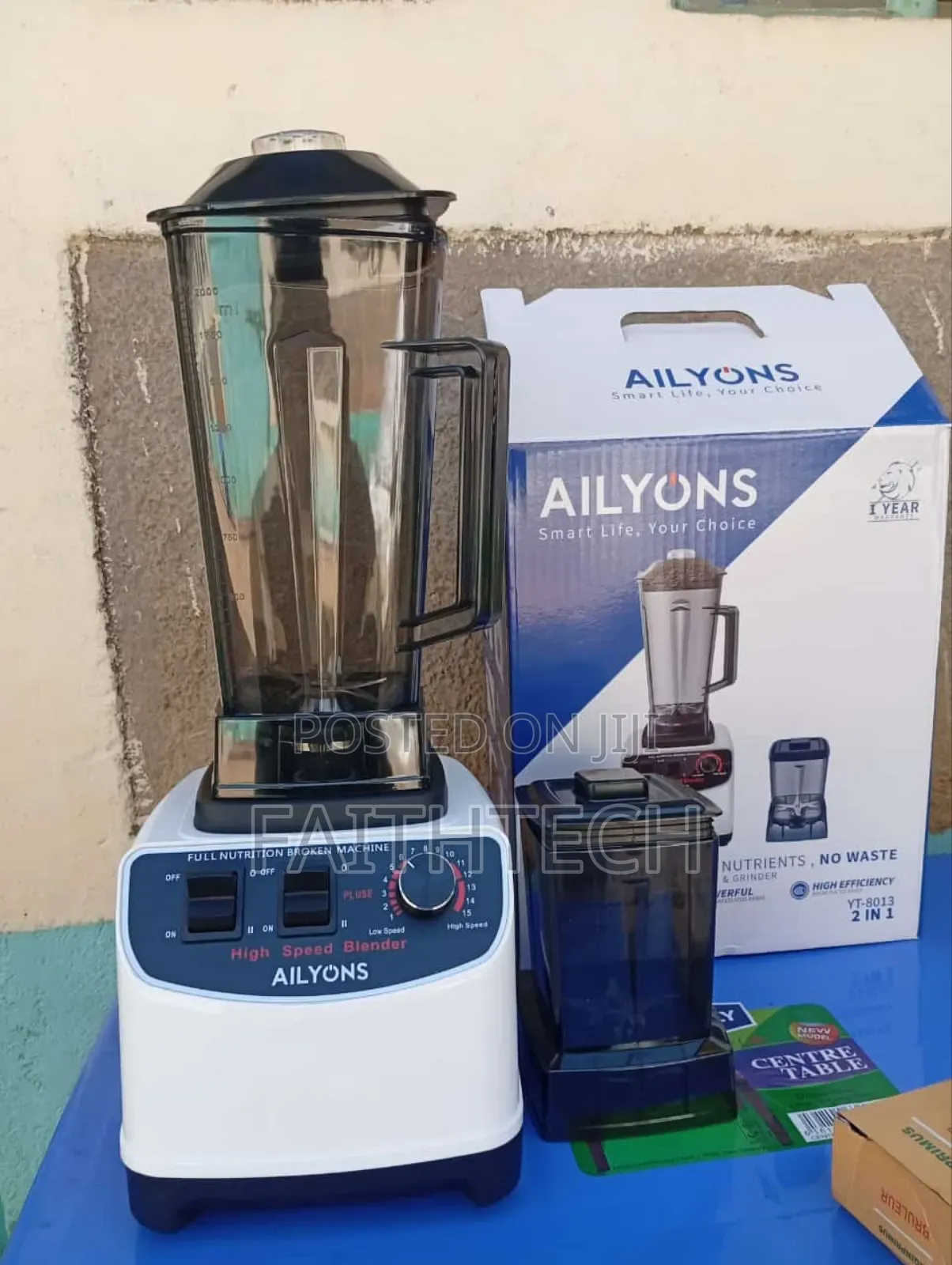 Ailyons 2 in 1 Commercial Blender