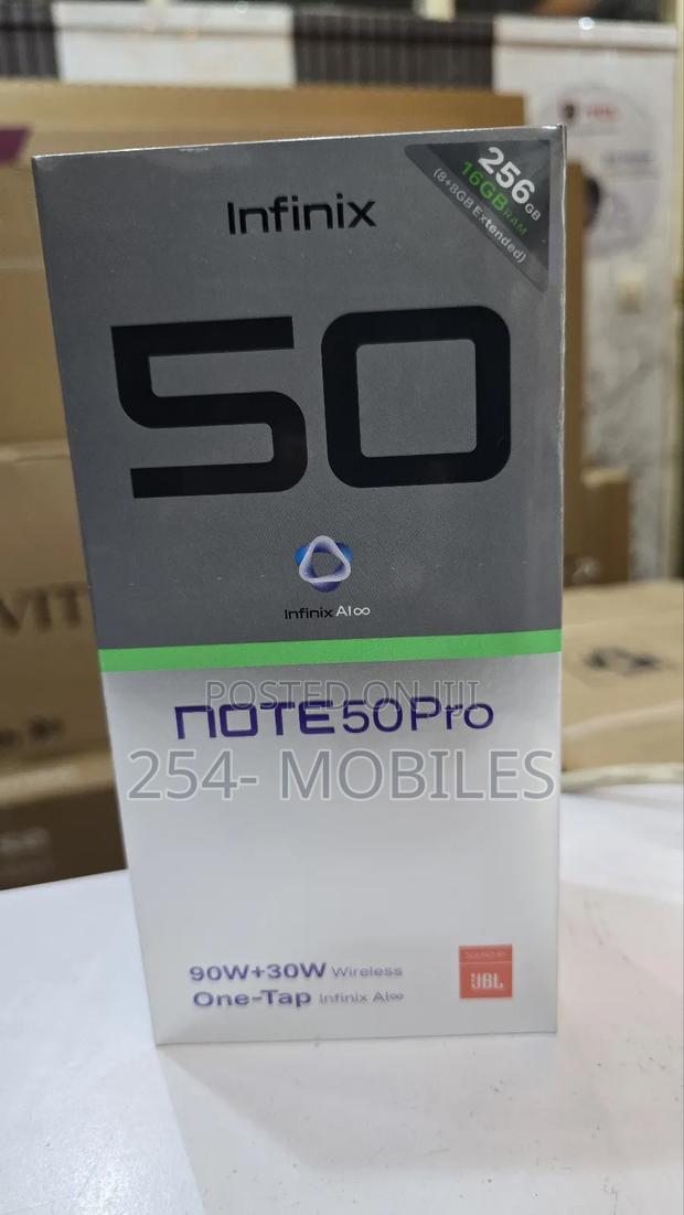 New Infinix Note 50 Pro 4G 256 GB Black