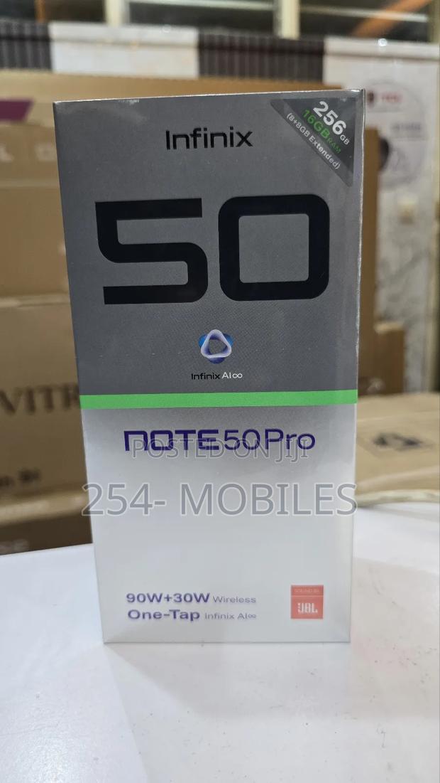 New Infinix Note 50 Pro 4G 256 GB Black - thumbnail 2