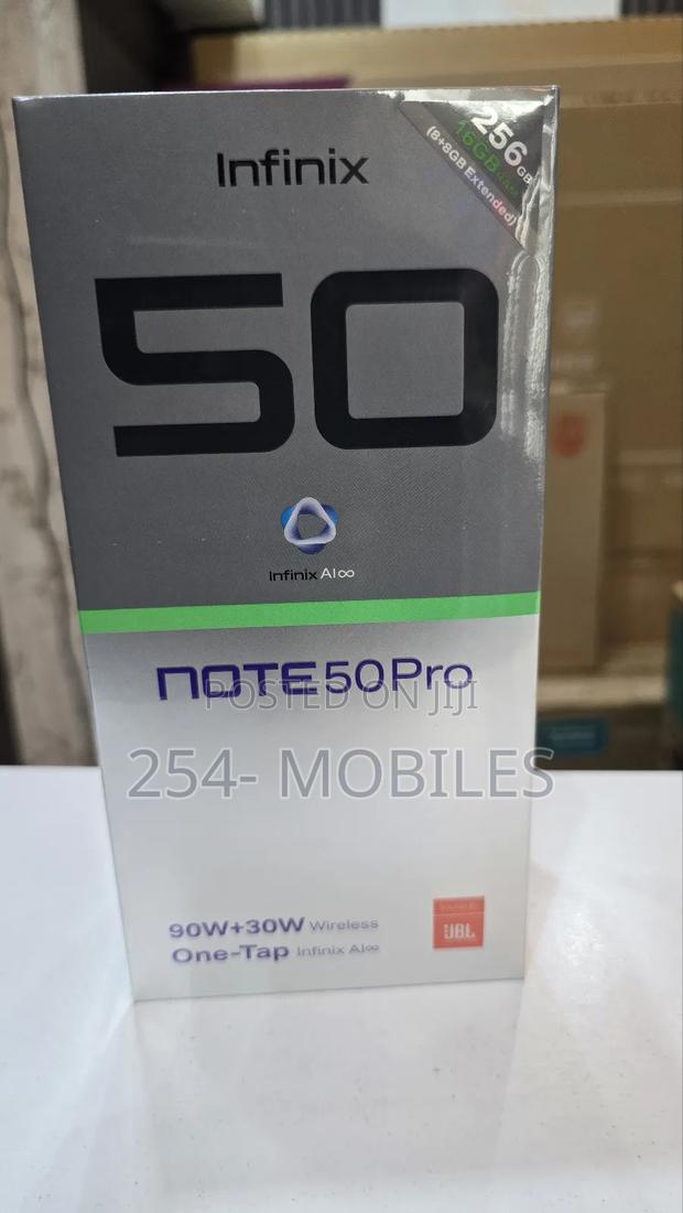 New Infinix Note 50 Pro 4G 256 GB Black - thumbnail 3