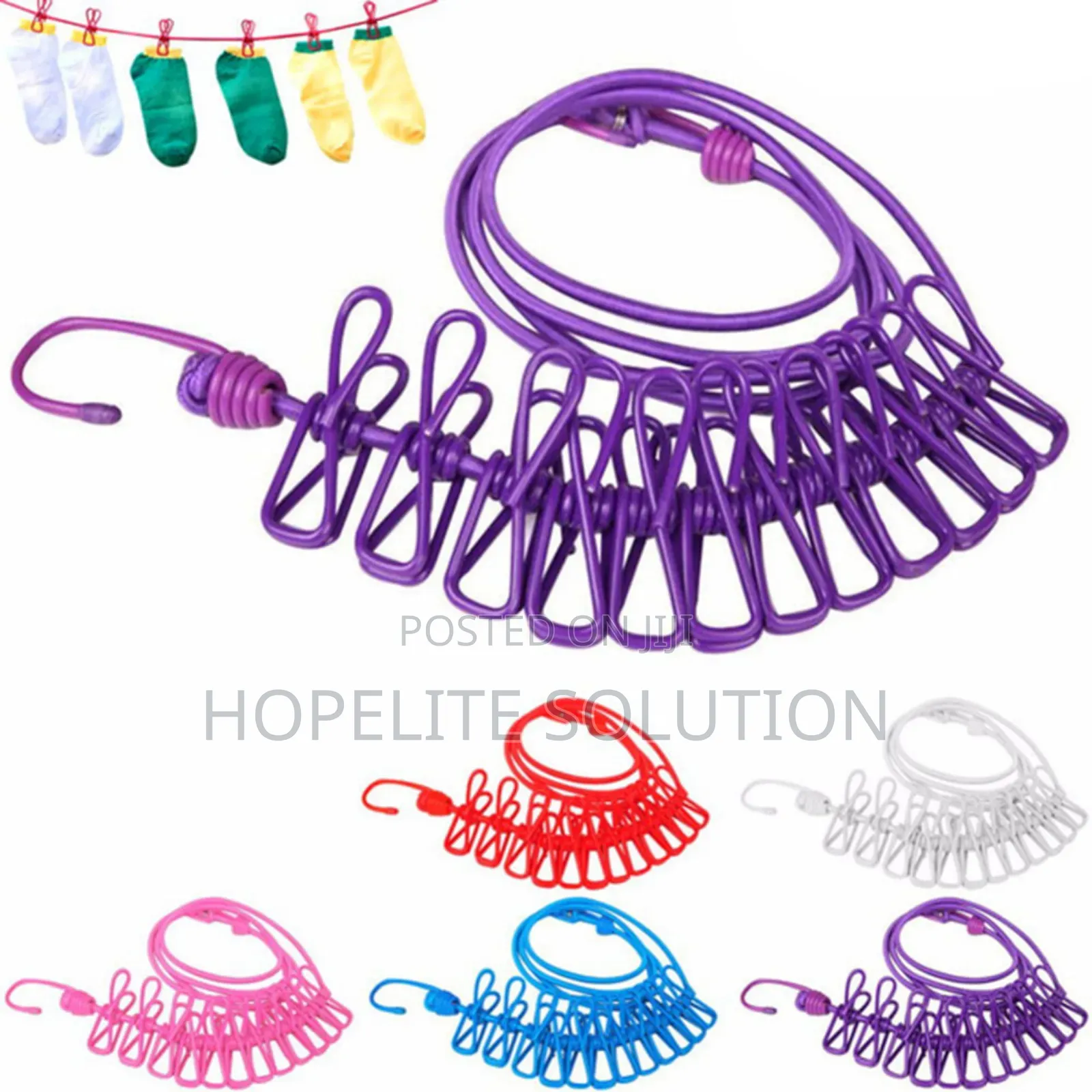 3.4 Stretching Cloth Line With Pegs
