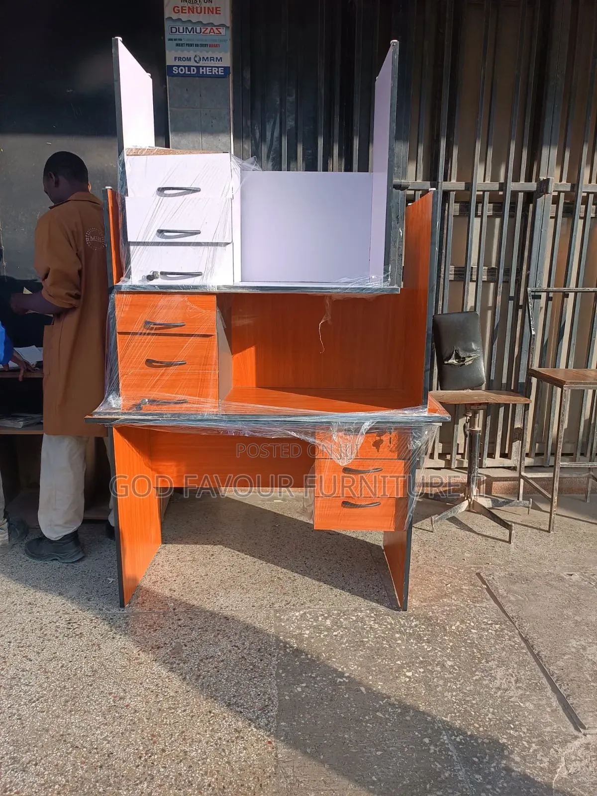 1m Lockable Drawers Office Desk/Table Fc5r