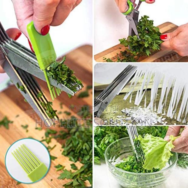 5 Blade Herbs Scissors