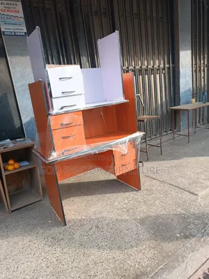 0.9m Wooden Office Desk With Storage Drawers Vf6t