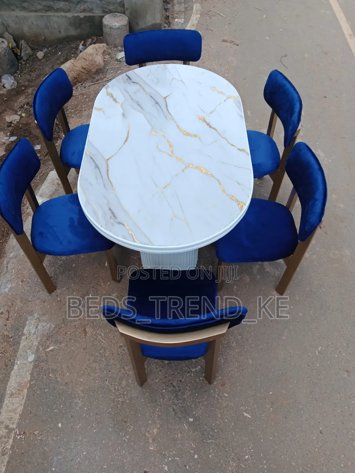 Marble Top 6 Seater Table
