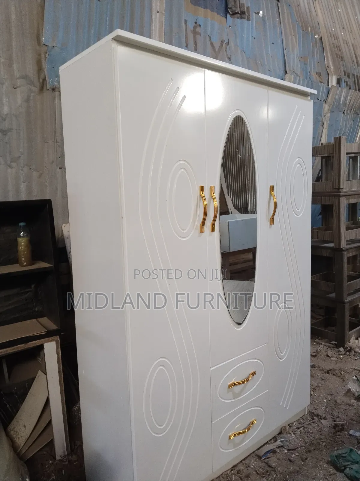 Wihite 3 Door Wardrobe Cabinet in Kenya for Sale