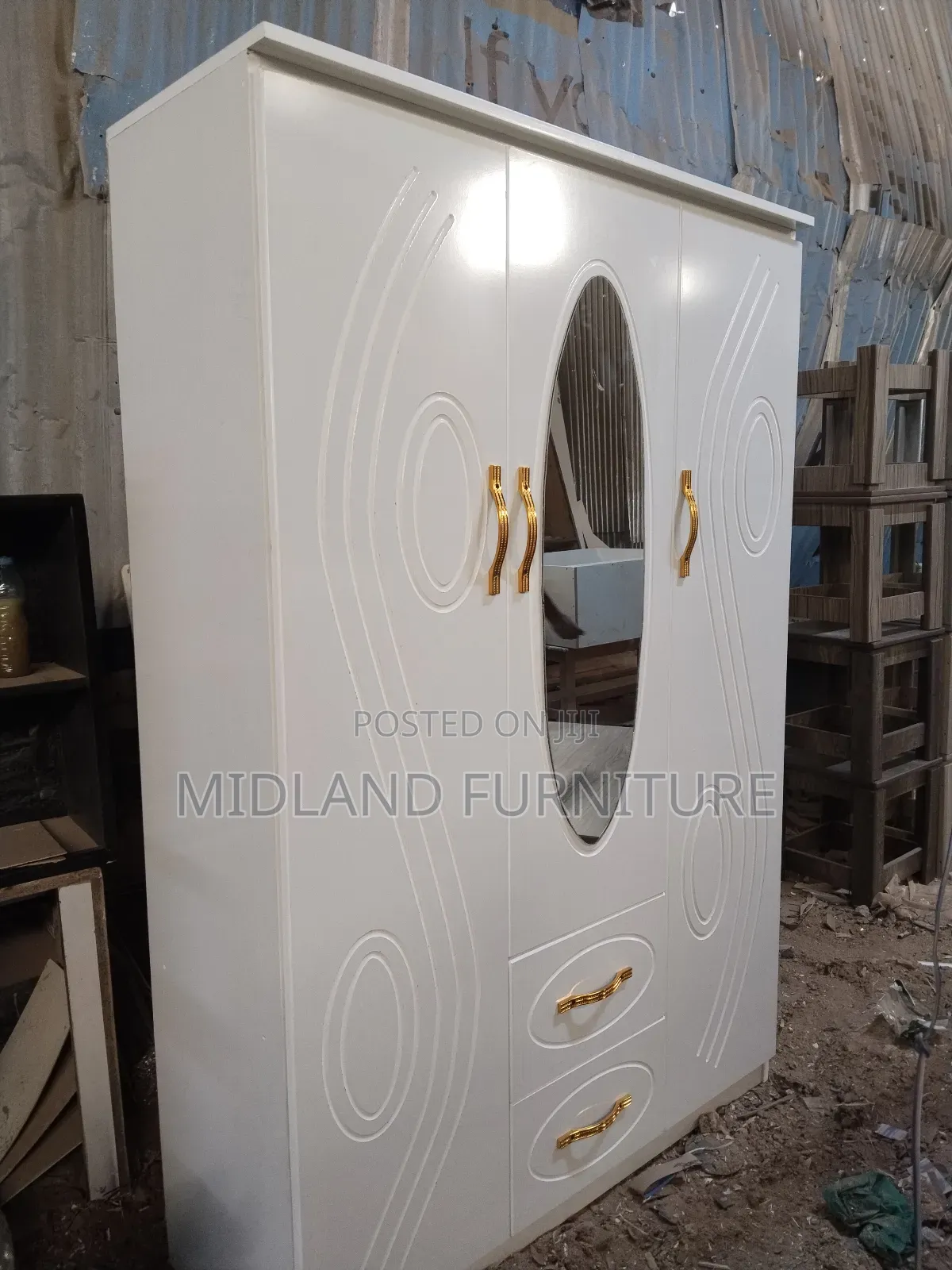 Wihite 3 Door Wardrobe Cabinet in Kenya for Sale