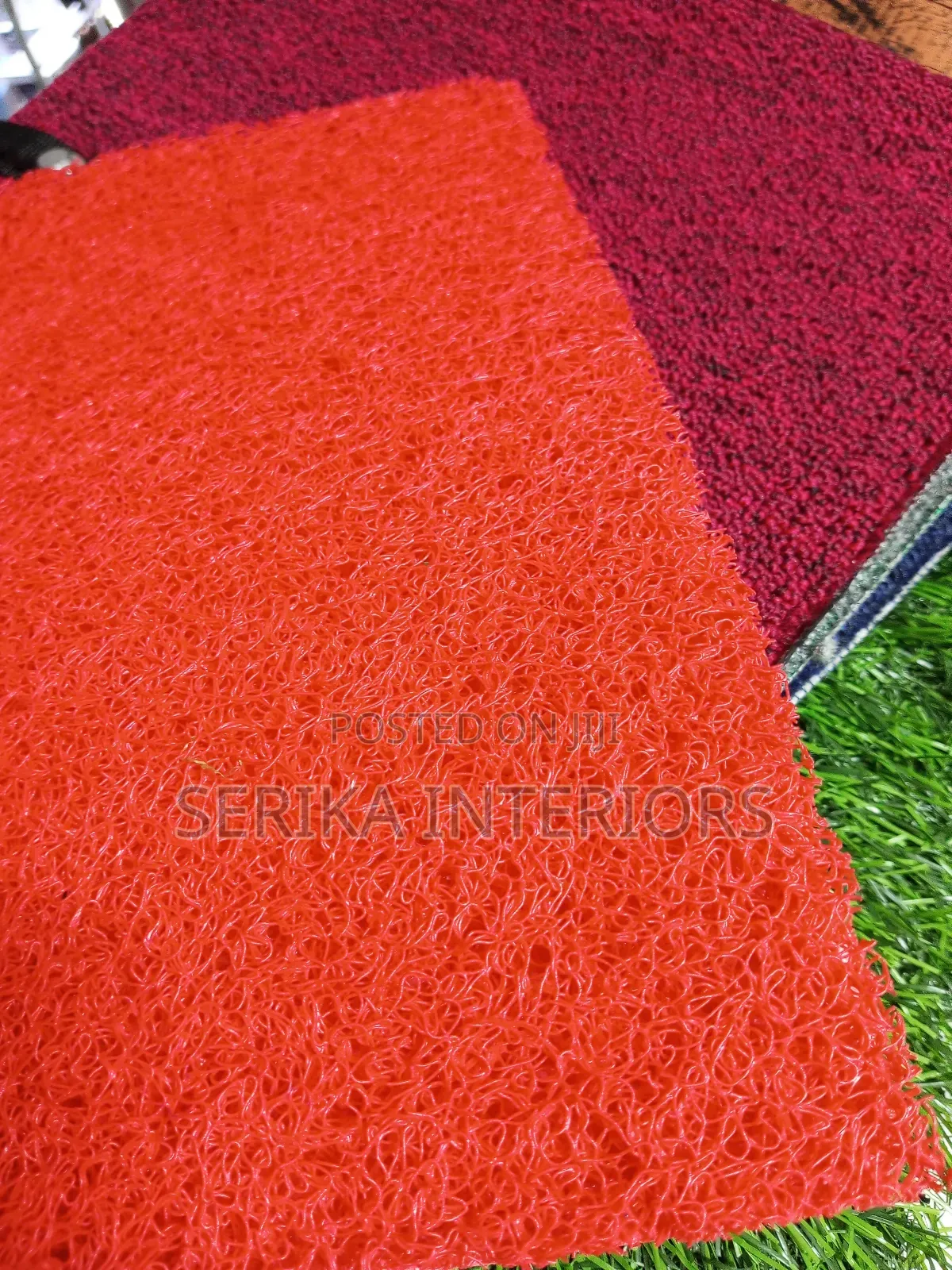 Red Spaghetti Mats Anti Slippery Mats Environmental Friendly