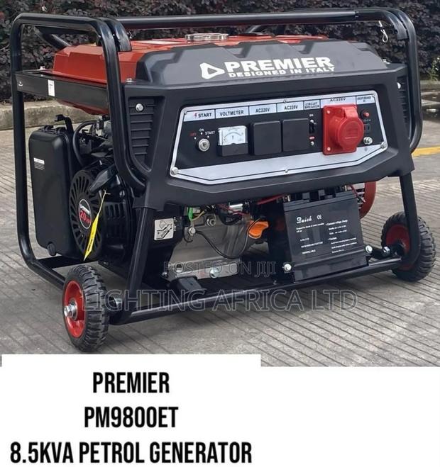 8500 Watts (8.5kva) Petrol Engine Keystart Premier Generator - main view